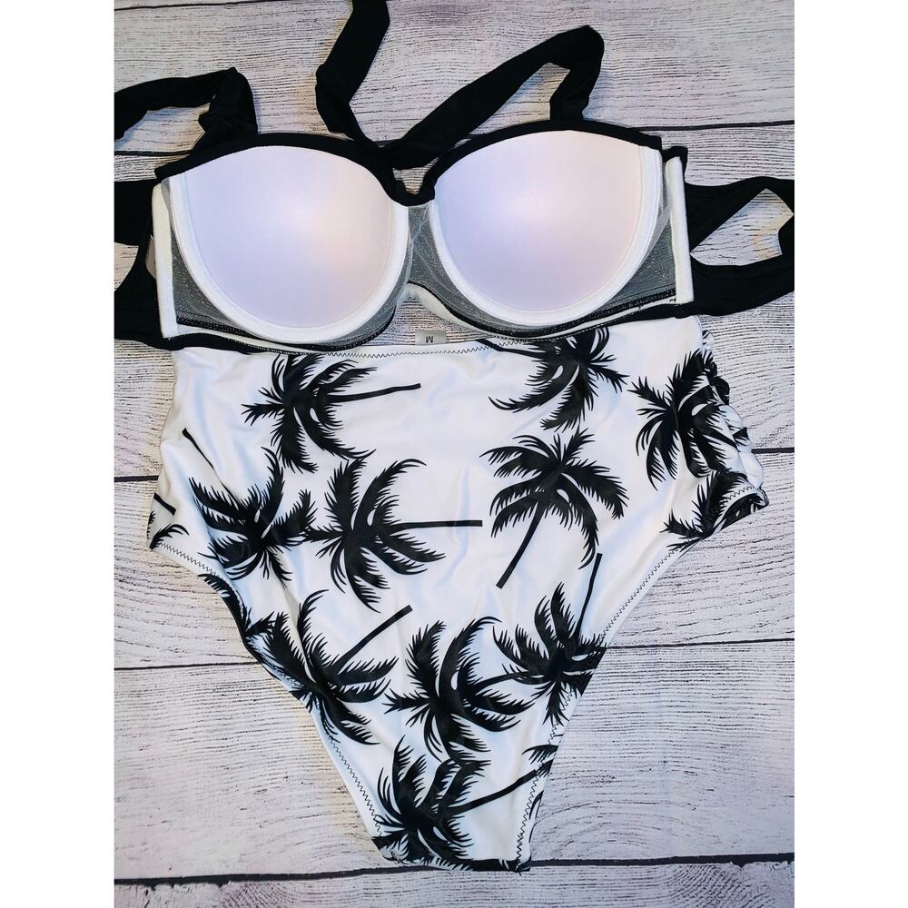 High Waist, Halter Top Bikini- Size Medium - Picture 7 of 8